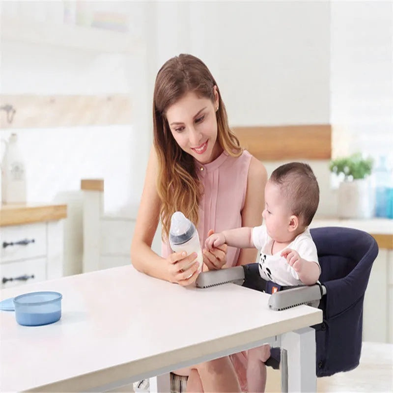 Foldable Baby Table Side Chair – Portable High Chair for Mealtime