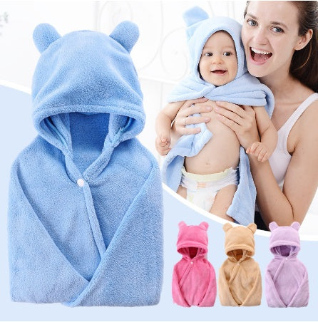 Baby Care Hooded Towel – Cozy and Cute Post-Bath Comfort