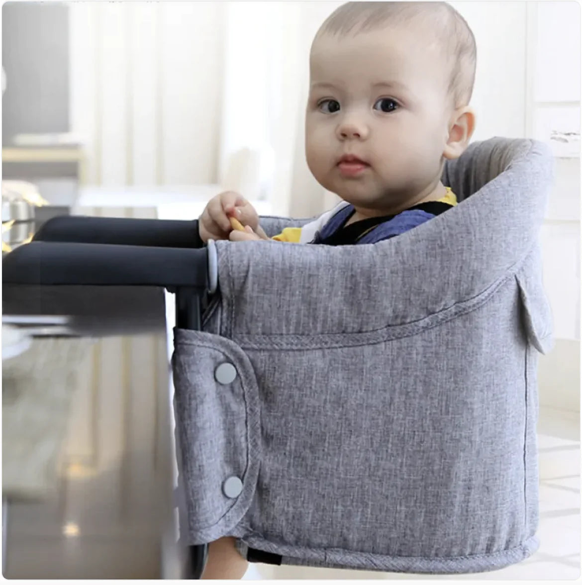 Compact Baby Feeding Chair with Safety Features