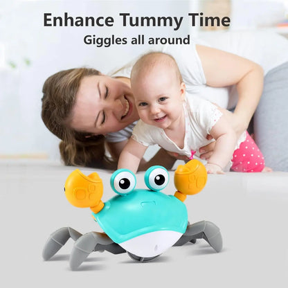 Interactive Crawling Crab Toy – Tummy Time Fun for Babies