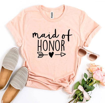 Maid of Honor T-Shirt – Chic Wedding Party Tee for Bridesmaids