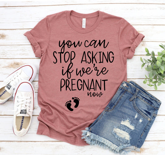 Humorous Pregnancy Reveal Tee – Stylish &amp; Comfortable Design