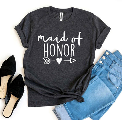 Maid of Honor T-Shirt – Chic Wedding Party Tee for Bridesmaids