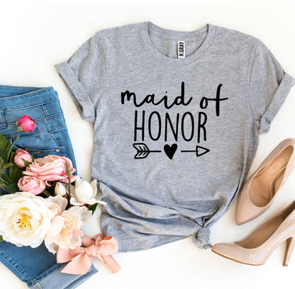 Maid of Honor T-Shirt – Chic Wedding Party Tee for Bridesmaids